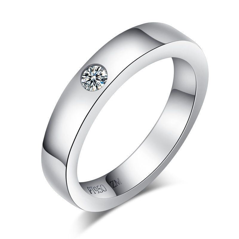 Simulation Of A Classic Six-prong Ring For Women Open Diamond Ring Niche Moissanite Ring